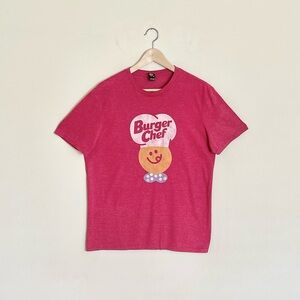 Burger Chef Retro 50’s Vintage Logo Red T Shirt Adult size Medium